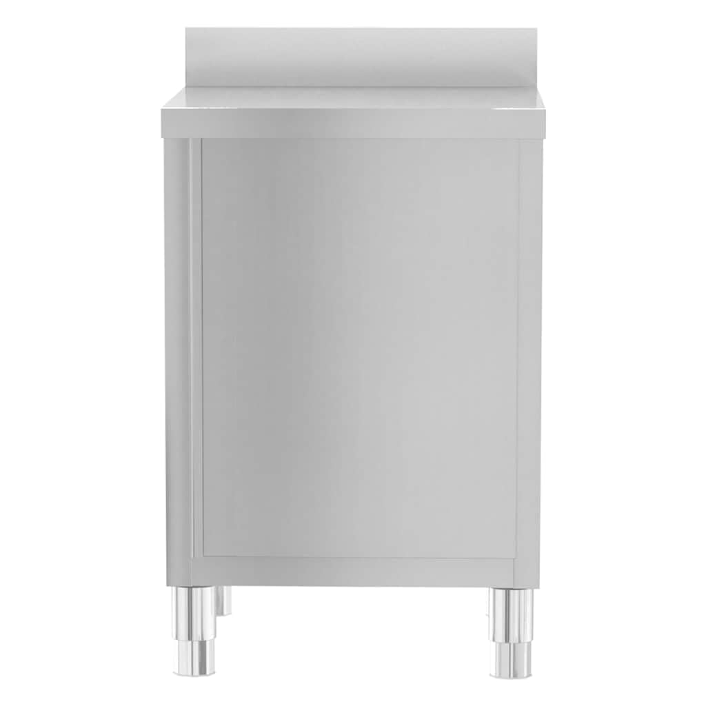 Armadi da cucina commerciali, 3 pezzi, in acciaio inox, per uso alimentare, con piedini regolabili, 50 x 60 x 96 cm, ideale per gastronomia, ristorante, hotel, catering, forniture