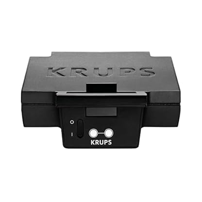 Krups Sandwichmaker, für perfekt zubereitete Sandwichtoasts in Dreiecksform, antihaftbeschichtete Platten, leichte Reinigung, kein Anbrennen, Temperaturkontrollleuchte, 850 W, 31,6x15,5x29,5cm, FDK451 – Bild 3