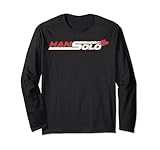  Star Wars Han Solo Movie Falcon Zoom Text Long Sleeve Tee