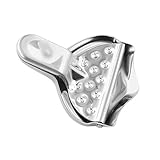 BESPORTBLE Manueller Zitronenentsafter aus Edelstahl Tragbare Zitruspresse mit Rillendesign für Zitronen Limetten und Orangen Kompakte Handpresse für Frischen Saft Zuhause und Unterwegs