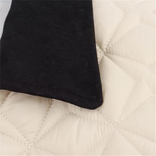 Fulbant 2024 Autumn/Winter Women'S Lapel Patchwork Argyle Quilted Jacket Button Single Breasted Coat3