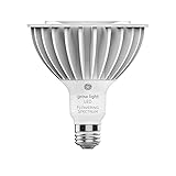 GE Grow LED Light Bulb, PAR38 Flood Light, Indoor and Outdoor LED Grow Lights for Plants, Flowers and Fruit with Advanced Light Spectrum, 30 Watts (1 Pack)