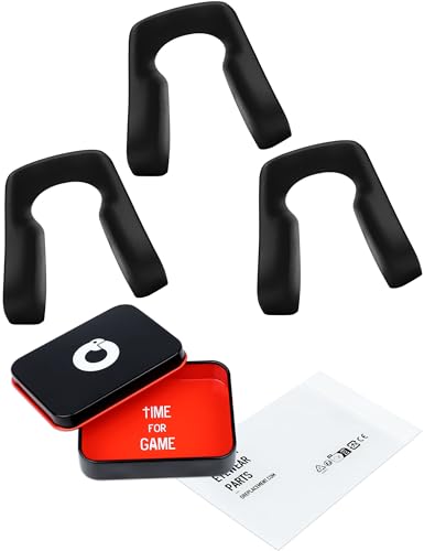 Image of 3 Pairs Ultra Soft Silicone Sunglass Nose Pads for Oakley Sutro OO9406 /Sutro S OO9462 /Sutro Lite OO9463 /Sutro Lite Sweep OO9465, Push-in Anti-Slip Glasses Nose Piece Replacement Kit Black