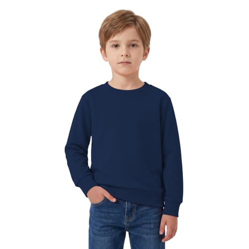 Image of Style Lockers Kids Boys Sweatshirt Round Neck Soft School Jumper Unisex