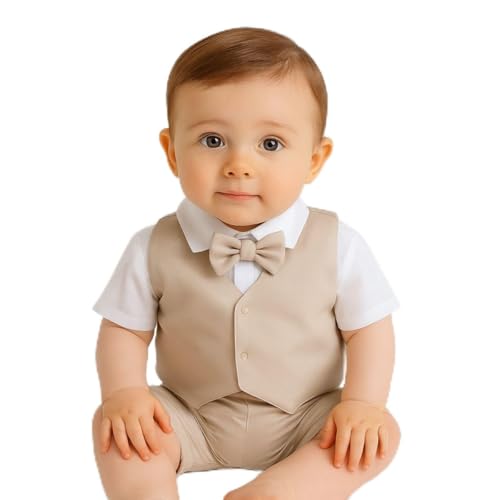 Conjunto Bebe Batizado Menino Samuel (Caqui, G)