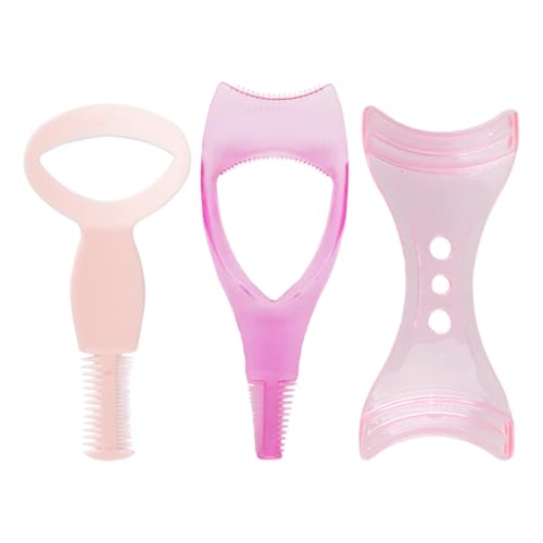 3 pièces ensemble de maquillage pour les cils, applicateur de mascara en silicone, protecteur de mascara, pochoir pour eyeliner