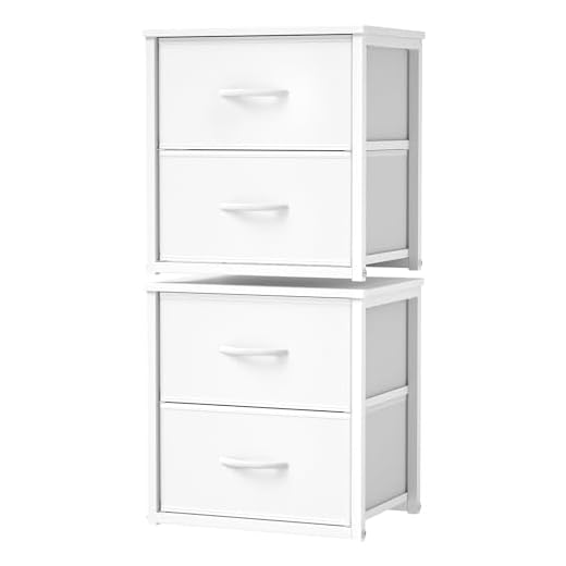 Stackable Storage Drawers with Wooden Top