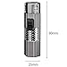 Windproof Jet Flame Lighter Butane Torch Lighter Adjustable Flame and Refillable Zinc Alloy Material(White)