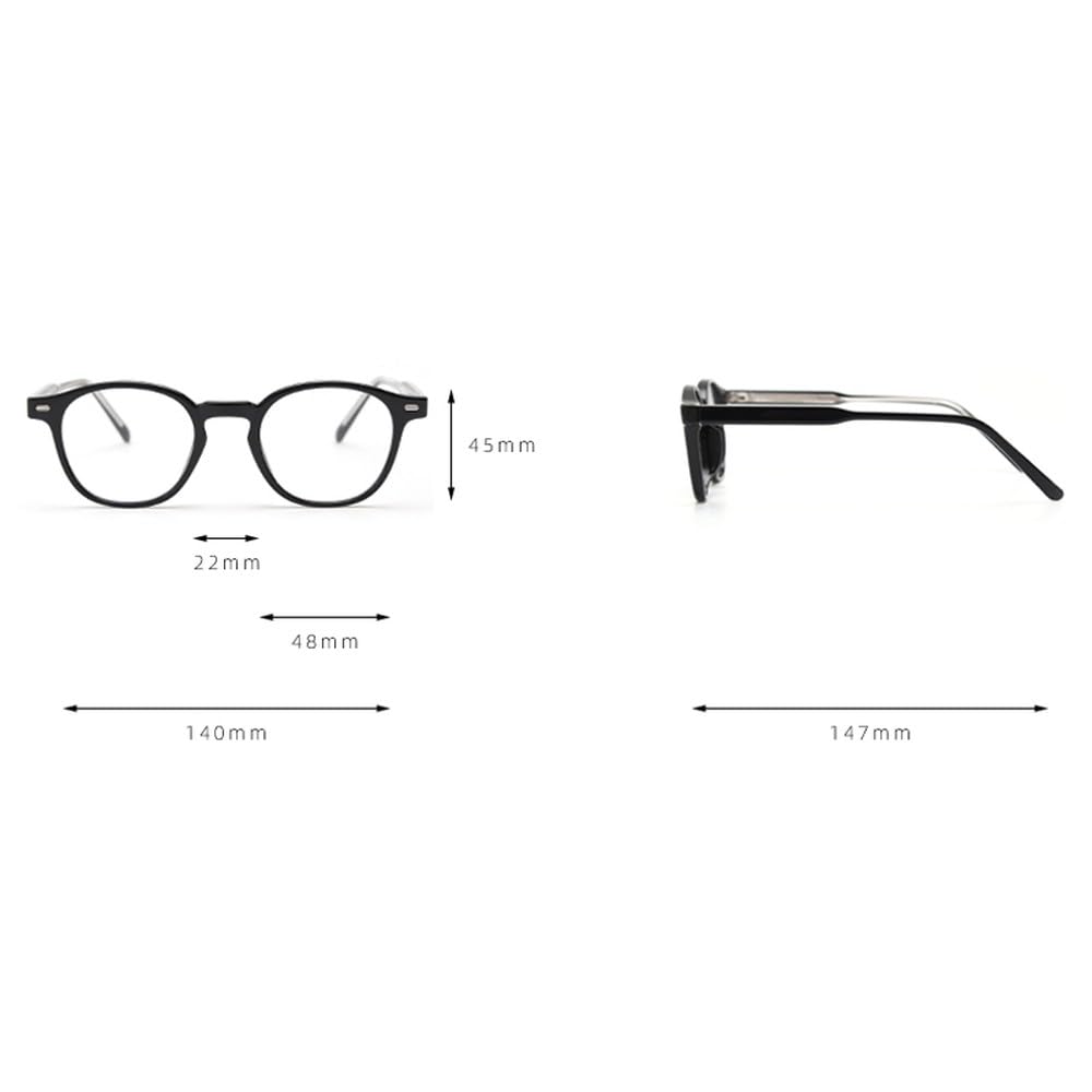 okulary damskie retro owalne okulary przezroczyste kwadratowe oprawki dla mężczyzn zielono-brązowe octanowe
