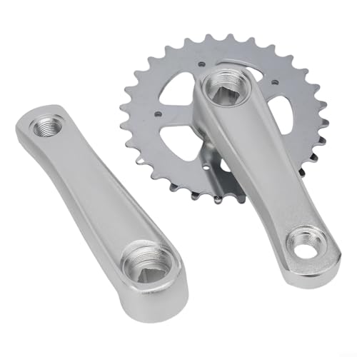 Bielas de una sola velocidad para bicicletas infantiles 25T y 28T opciones ligeras (25T 102MM mate)