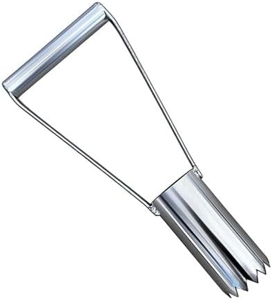 Garden Heavy Duty Stainless Steel Bulb Planter With Long Handle - 30cm