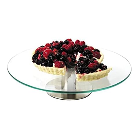 30cm Revolving Glass Cake Stand by Zodiac Cover