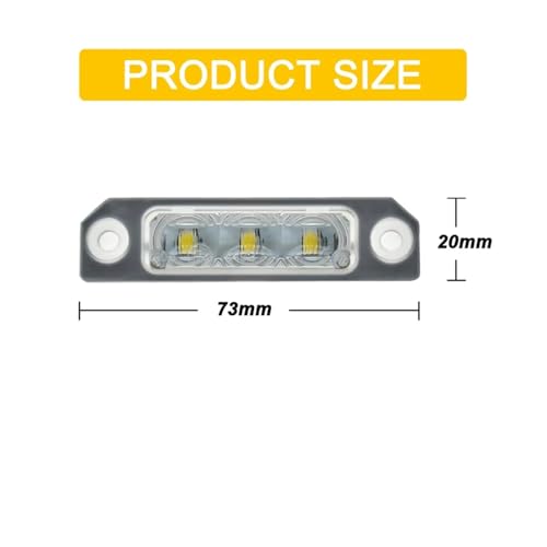 Lámpara Matrícula LED Placa Trasera Ford Taurus 2011 2012 Focus 2009 Fusion 2010 2