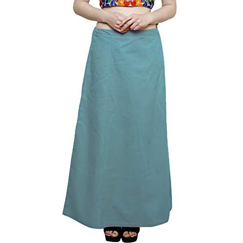 rb creation Women's Cotton Saree Petticoat (Turquoise, 40)-picture-52