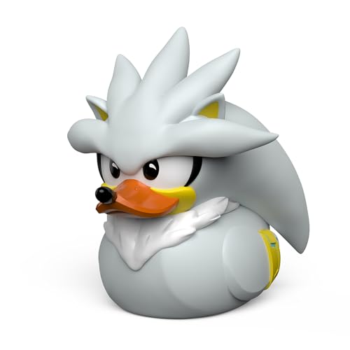 TUBBZ First Edition Silver The Hedgehog Collectible Vinyl Rubber Duck Figure - Official Sonic The Hedgehog Merchandise - SEGA Movies TV & Video Games by TUBBZ - Used condition - US$17.31