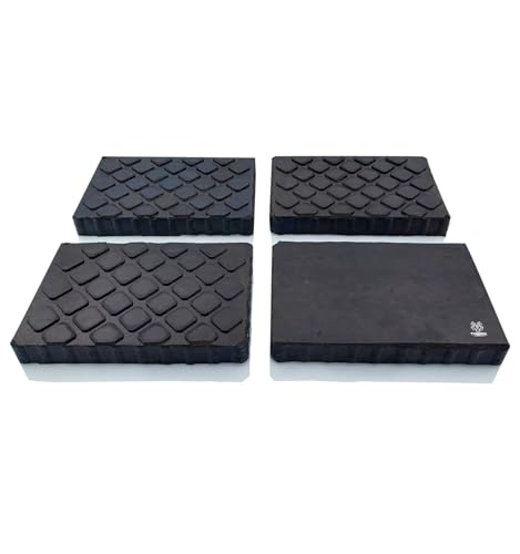 TYGERIX® 4 Pads für Hebebühnen 160 x 120 x 20 mm | Italienisches Produkt | Universal-Pads aus Vollgummi mit hoher Festigkeit | für Scherenhebebühnen wie Corghi Ravaglioli Omcn und andere TYGERIX® 4 Pads für Hebebühnen 160 x 120 x 20 mm | Italienisches Produkt | Universal-Pads aus Vollgummi mit hoher Festigkeit | für Scherenhebebühnen wie Corghi Ravaglioli Omcn und andere