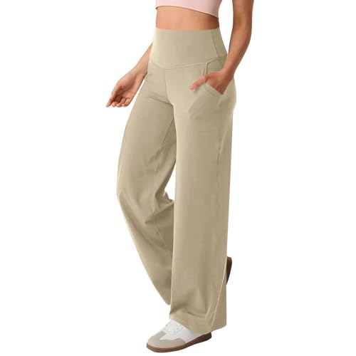 Pantalones de yoga para mujer elásticos con control de abdomen