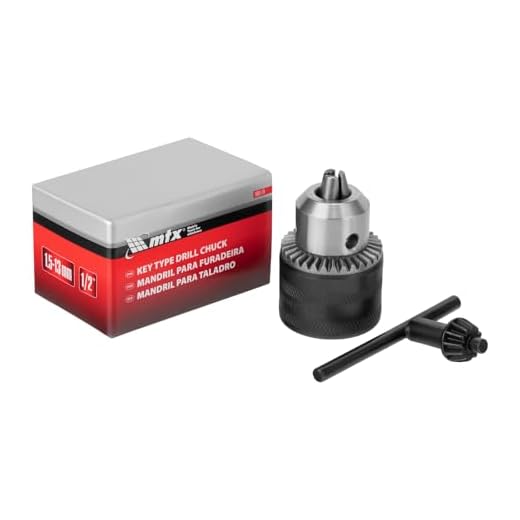 1.Mandril Para Furadeira Com Chave De 1,5-13 Mm, Rosca 1/2 Pol. - Mtx