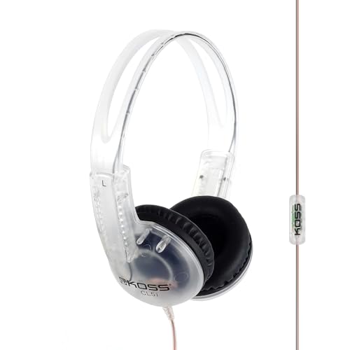 Koss CL5i Transparent On-Ear Headphones with Mic