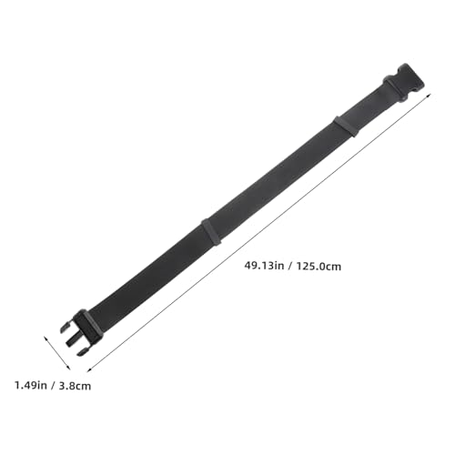 PartyKindom Men Adjustable Elastic Hiking Belt Versatile Nylon Web Belt for Outdoor Sports Comfortable Adventure for Men Students Non Metal Buckle Design2