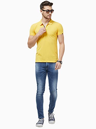 Image of Status Quo Men's Polo T-Shirt | Rich Cotton Blend | Slim Fit | All Day Comfort | Contrast Inner Placket | Polo Collar