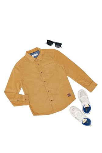 Image of Pantaloons Junior Boy's Solid Regular Fit Shirt