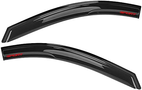 Miniatura 4 de Parasol de protección contra la lluvia compatible con Honda Civic Sedan 2012-2015 de 4 puertas, deflector de ventilación de ventana lateral, teñido