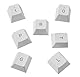 Glorious Gaming 115x GPBT-Keycaps - Cherry-Profil, äußerst widerstandsfähiger PBT-Kunststoff, optisch EIN Blickfang, überragende Akustik, Originalschrift, Deutsch Layout - Arctic White