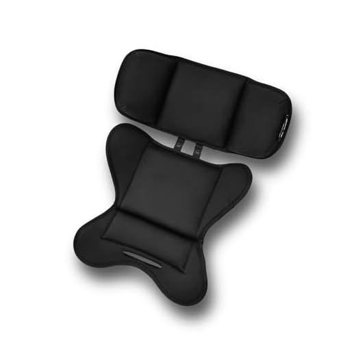 Peak and Rainbow Compatible with Doona Infant Insert - Universal Newborn Car Seat Head Support and Body - Baby Car Seat Cushion - Black Infant Insert