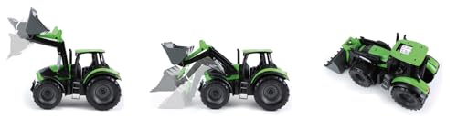 Lena Worxx Traktor Deutz-Fahr Agrotron 7250 TTV mit Frontlader 45 cm, realistisches Landwirtschaft Spielfahrzeug, robuster Trecker mit funktionstüchtiger Ladeschaufel, für Kinder ab 3 Jahren