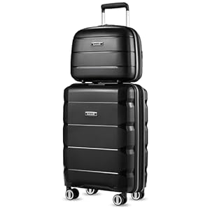 LUGGEX Carry on Luggage with Spinne...