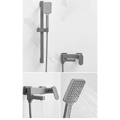 Mitigeur bain douche en laiton gris pour régler vos variations d'eau