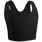 XUJI Chest Binder Trans FTM Women Compression Bra Tank Top (B, M)