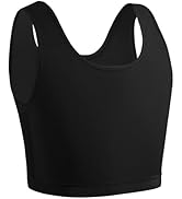 XUJI Women Transgender FTM Zip Up Breathable Half Chest Binder