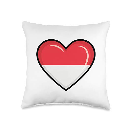 Indonesia Indonesian Flag Decorative Throw Pillow