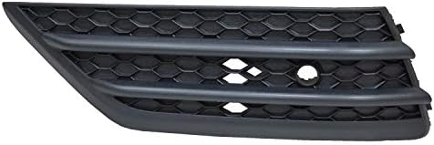2016-2018 Honda Pilot Front Driver Side Lower Bumper Cover Grille; With Park Assist Hole; Textured Black; Made Of Abs Plastic Partslink HO1038131