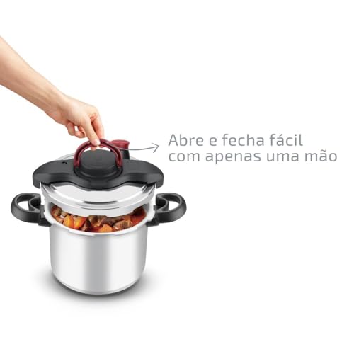 Panela De Pressão Clipso Rochedo Polido