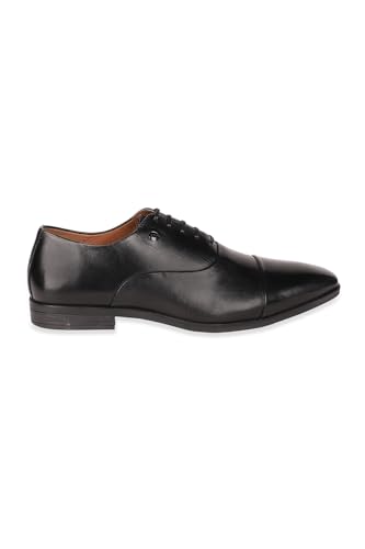Image of Louis Philippe Men Premium Leather Breathable Lining Material Anti Slip with Heel TPR Sole Formal Oxford Shoes