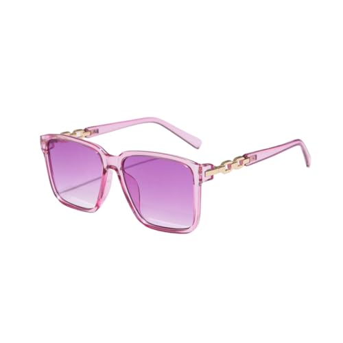 Lunettes de soleil vintage femme violet clair à grande monture rétro