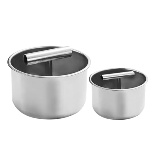 Stainless Steel Manual Meatball Maker Tool 2pcs for Home Kitchen | Silver Polished Finish, Non-stick Surface, Works with Turkey Mince and Shrimp Paste for Festive Gatherings