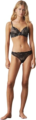 Calvin Klein Damen String Tanga, Schwarz (Black), L 3