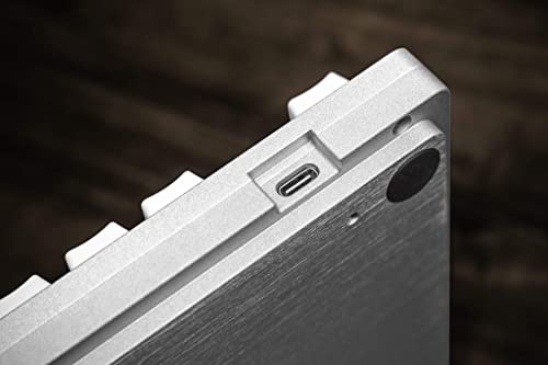 Mistel Sleeker Md870 Backlit Tkl Mechanical Keyboard With Cherry Mx Blue Switch And Silver Full Cnc Aluminum Case For Mac And Windows (Single White Led, Pbt Dye-Sub Keycap, Macro Support, Ansi/Us) #TOP5