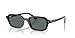 Ray-Ban RB4455 Zuri Sunglasses, Black/Dark Grey Polarized, 52 mm