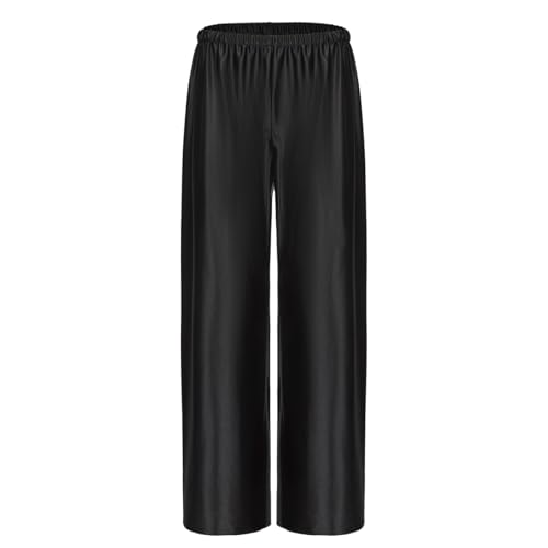 Women Satin Wide Leg Dress Pants Silk Casual Dressy Long