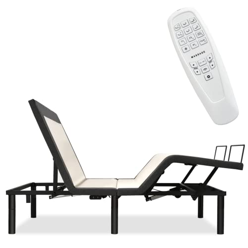 Kotek Adjustable Bed Base With Wireless Remote, Electric Adjustable Bed Frame W/Head And Foot Incline, Zero Gravity And Anti Snore, Vibration Massage, Usb Ports (Queen) #TOP13