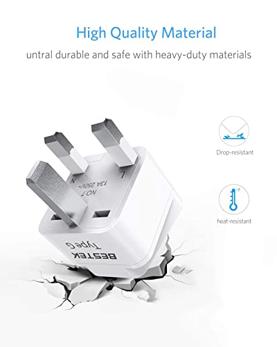 Bestek MRJ0003-FBA Uk Travel Plug Adapter Set, Grounded Universal Power Plug Adapter thumb #5