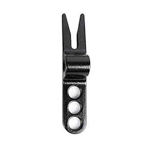 Golf Divot Tool, 2 Stks Golf Reparatie Marker Divot Gereedschap Pitch Cleaners Putting Green Pitchforks Zwart One Size