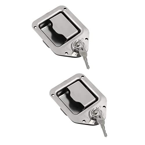 Vaguelly 2 Conjuntos De Remo Trava De Metal Remodelada Acampamento Para Caminhão De Viagem Suporte D