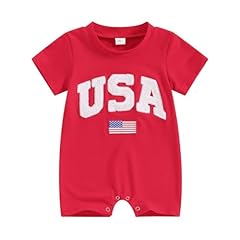 Usa Baby Outfit-red