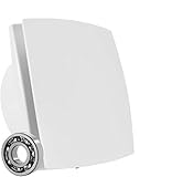 Hochwertiges ABS-Material - Der bad-wc ventilator Host-Frame und Lüfterflügel sind aus UV-beständigem ABS-Material, Schutzklasse IP34, guter korrosionsschutz， anti-aging-schutz und leicht zu reinigen